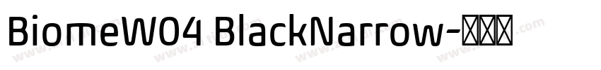 BiomeW04 BlackNarrow字体转换 BiomeW04 BlackNarrow字体转换